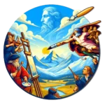 logo Musée Virtuel, ombré